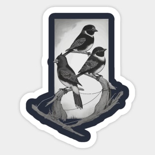 Bird On A Wire - Leonard Cohen  - Sticker